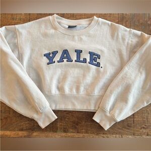 Yale University cropped sweatshirt